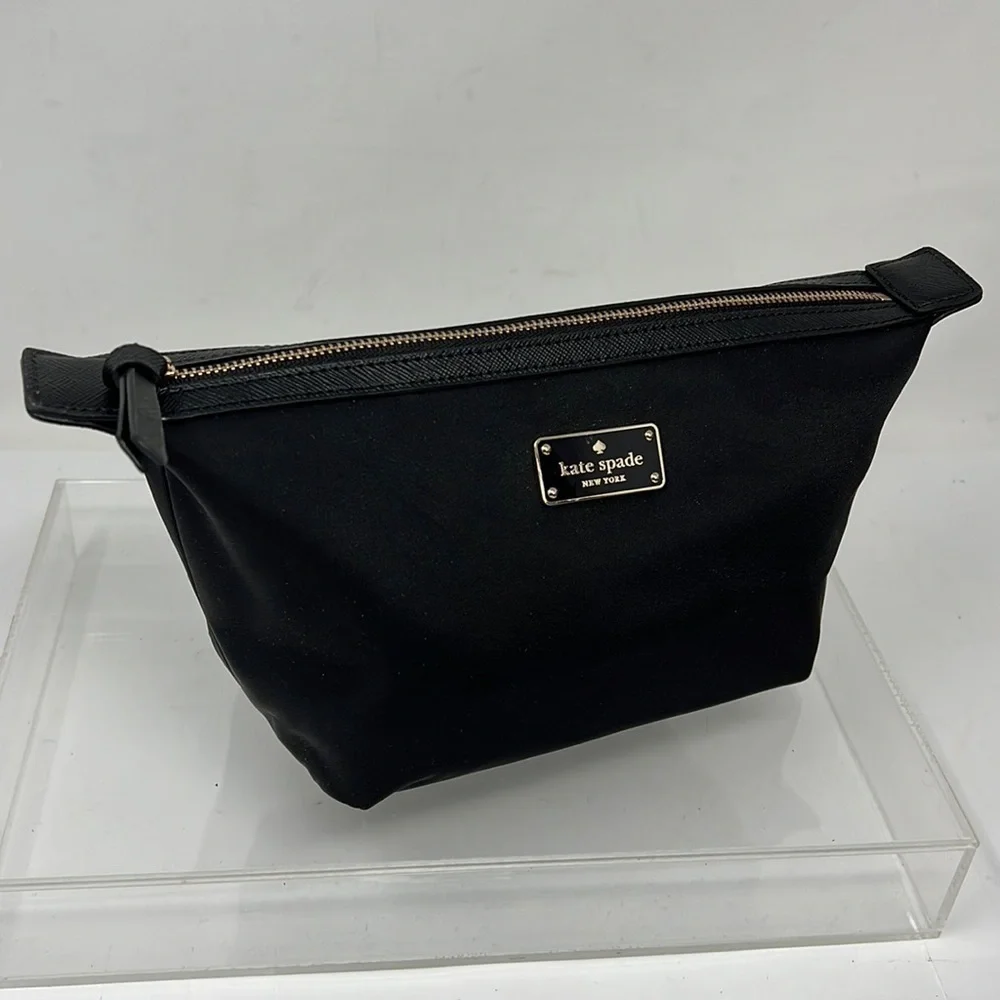 Kate Spade Large Black Wilson Road Jodi Cosmetic Bag